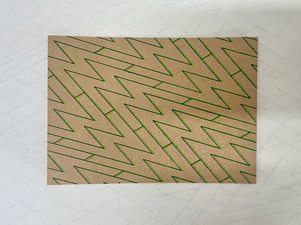 Final card, pattern of letter 'M' 