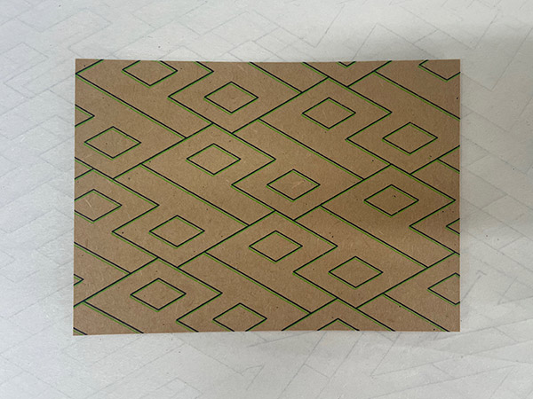 Final card, pattern of letter 'P' 