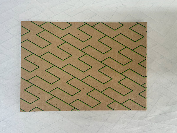 Final card, pattern of letter 'Y' 